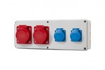 Rozdzielnica Horizontal S - gniazda 2x16A 5p, 2x230V